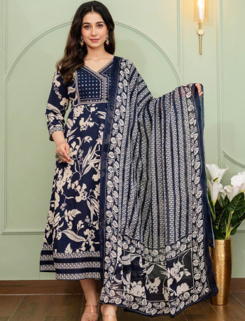 7047 -  Anarkali kurtis with duppatta