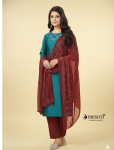 7093 - Kurti with Pant and Dupatta 3PC