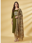 7095 - Kurti with Pant and Dupatta 3PC