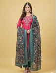 7096 - Kurti with Pant and Dupatta 3PC