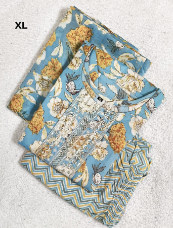 7149 - Kurti with Pant and Dupatta 3PC