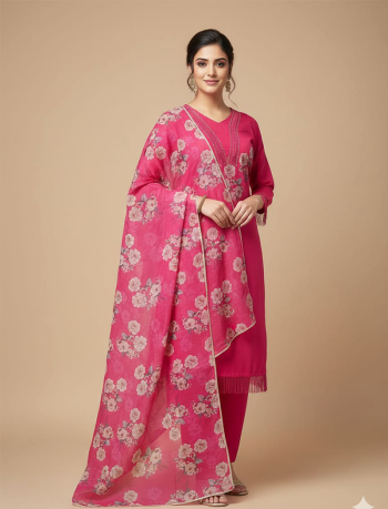 7156 - Kurti with Pant and Dupatta 3PC