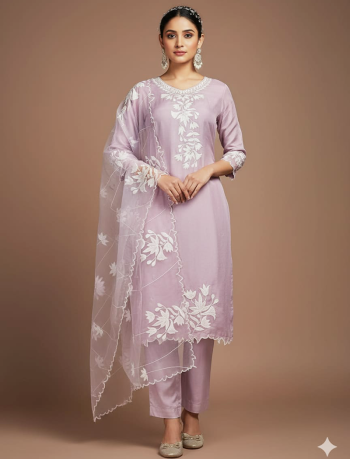 7159 - Kurti with Pant and Dupatta 3PC