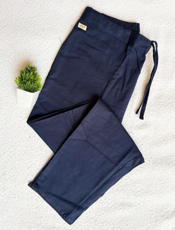 7185  - Cotton Pants   ( Navy Blue )