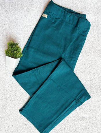 7189  - Cotton Pants ( Peacock Green )
