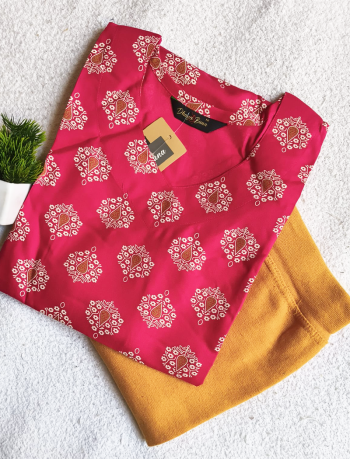 7276 - Kurti with Jeggings Combo