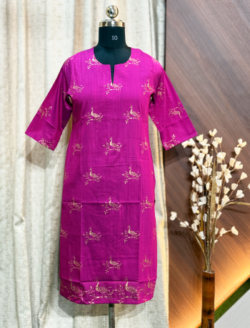 7322 -  SILK KURTIS