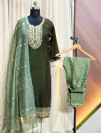 7333 - Kurti with Pant and Dupatta 3PC