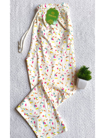 7399 - PRINTED STRAIGHT PANT