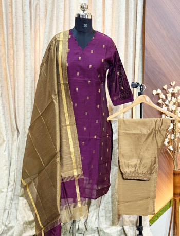 7457 - Kurti with Pant and Dupatta 3PC