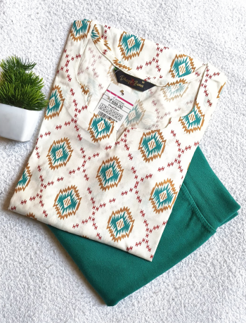 7491 - Kurti with Jeggings Combo