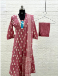 7495  - Cotton Kurti 3PCS Set Plus size XL to 3XL