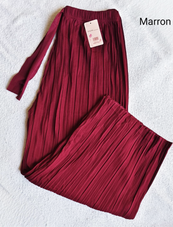Palazzo Pants - 7501 Maroon