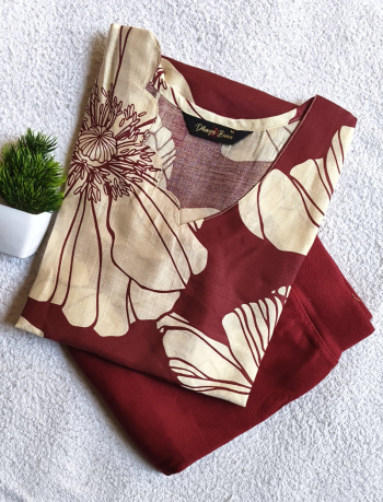 7506 - Kurti with Jeggings Combo