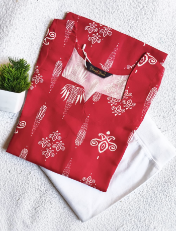 7513 - Kurti with Jeggings Combo