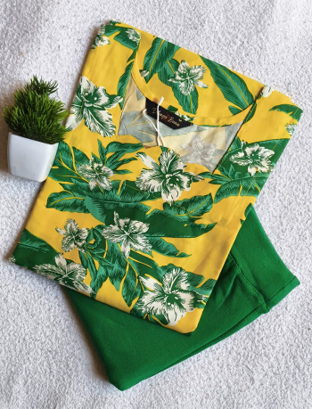 7516 - Kurti with Jeggings Combo