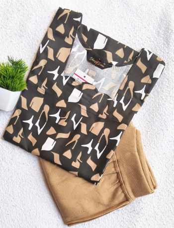 7565 - Kurti with Jeggings Combo