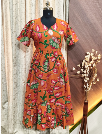7838 -  Kalamkari Frock