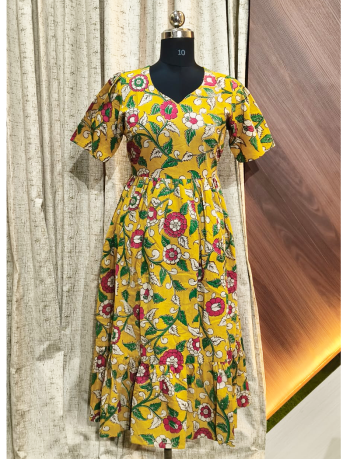 7840 -  Kalamkari  Frock