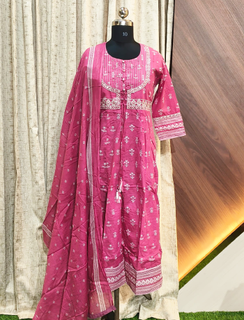 7846 -  Anarkali kurtis with duppatta