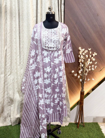 7852 -  Anarkali kurtis with duppatta