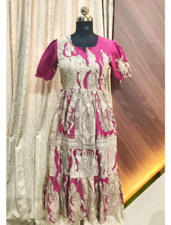 7854 - Kalamkari  Frock